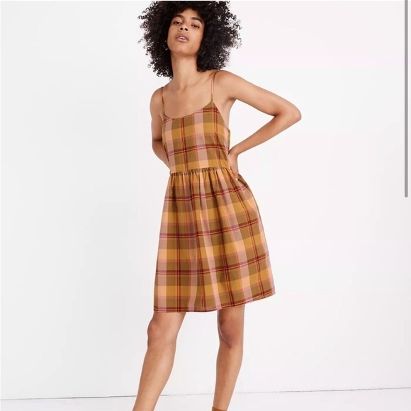 Madewell Dresses & Skirts - Madewell Plaid Babydoll Cami Dress size small